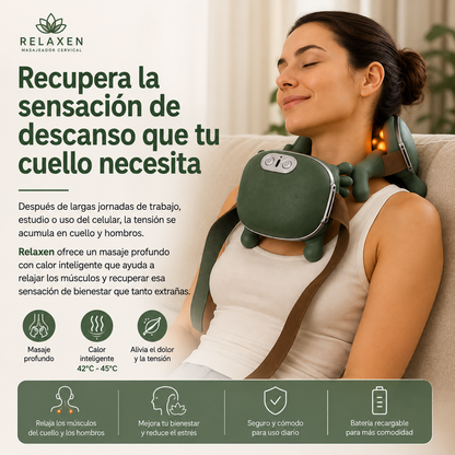 Masajeador con Manos Ergonómicas Calefactoras